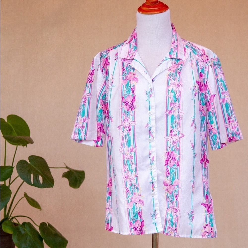 Pykettes vintage 70s short sleeved button down